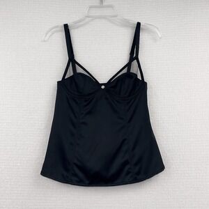 Dolce & Gabbana Black Corset Top, Adjustable Strap Cami, Lingerie, Italian